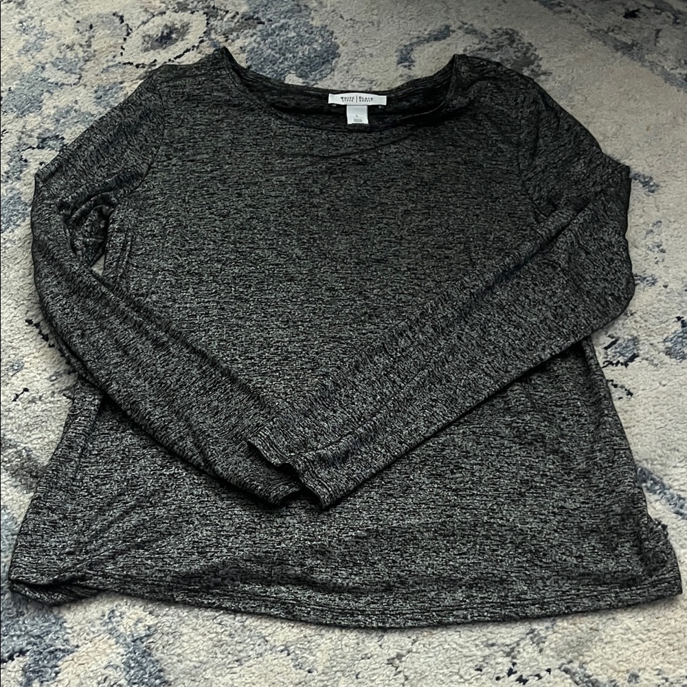 Charcoal Heather Long Sleeve Top